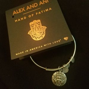 Alex and Ani Hand of Fatima in Silver Tone - EUC